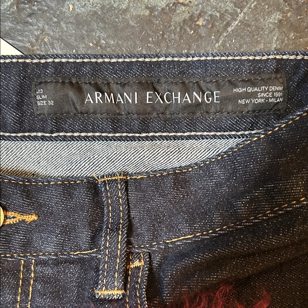 A/X Armani Exchange Men's dj denim. Topstitching detail. Fab - Picture 4 of 5